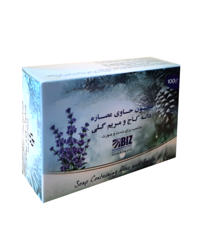 پک ۳ عددی صابون دست و صورت دانه کاج و مریم گلی بیز۳۰۰گرم