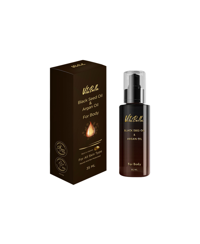 روغن بدن سیاهدانه و آرگان ۳۵ میل ویتابلا