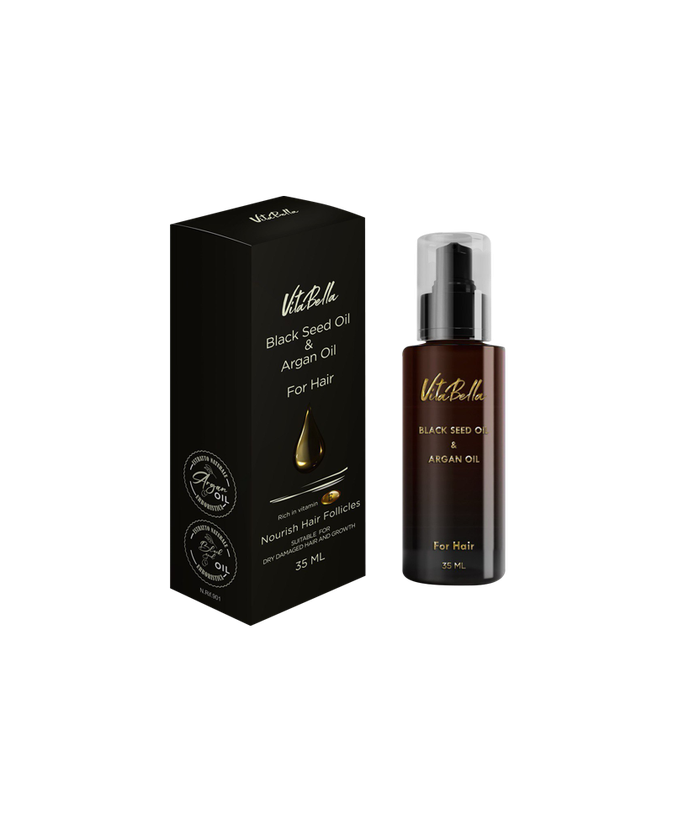 روغن مو سیاه دانه و آرگان 35 میل ویتابلا