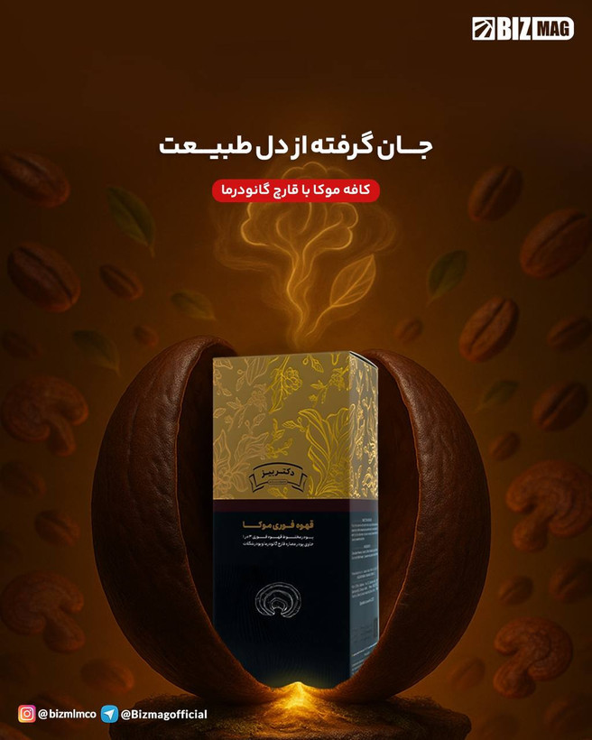 کافه موکا با قارچ گانودرما ۲۰ عددی دکتربیز